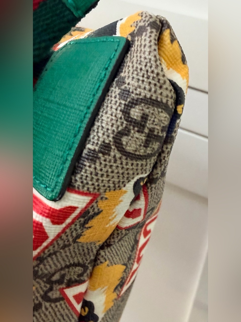 GUCCI GG Supreme Monkey Baboon Print Drawstring Backpack 550775 EUC + COA - Picture 12 of 14